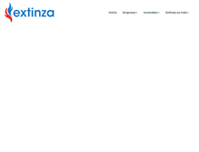 Tablet Screenshot of extinza.com